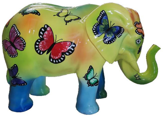 Sculpture de figure de designer moderne, figurine éléphant de décoration de jardin décoratif.