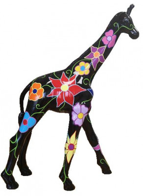 Statue abstraite de girafe Sculpture Figurines de designer Sculptures de jardin modernes nouvelles