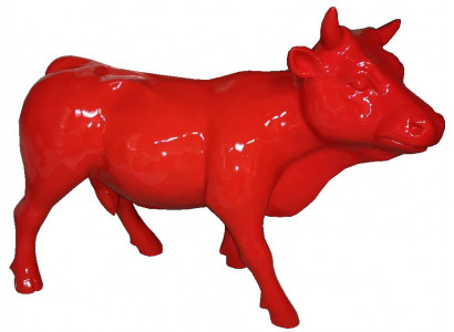 Figure de vache statues abstraites figures modernes de designer grenier vache rouge sculptures nouvelles