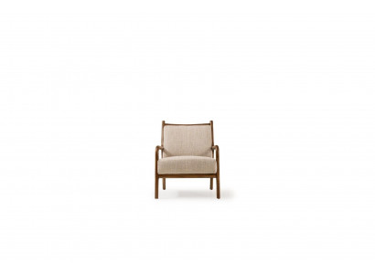 Fauteuil rouge Fauteuil Fauteuil de salon Un seul siège Fauteuil en tissu Beige Bois