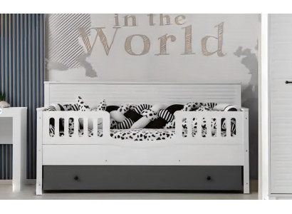 Lit d'enfant lumineux. Mobilier élégant pour la chambre d'enfant parfaite.
