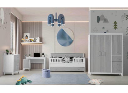 4 pièces Ensemble de chambre d'enfants : Ensemble de meubles complet pour un ameublement parfait
