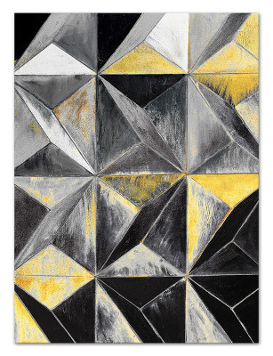 Image abstraite colorée, véritable cadre artisanal de peinture à l'huile moderne.