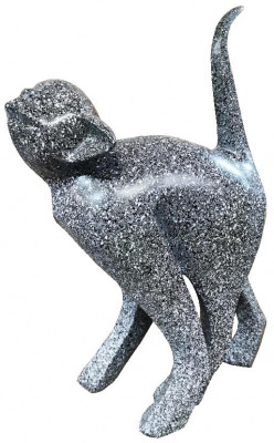 Figurine de singe design, statue décorative, sculpture abstraite de designer en argent loft sculptures