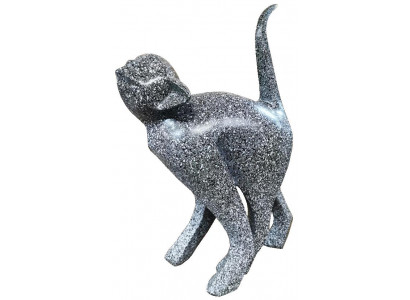 Figurine de singe design, statue décorative, sculpture abstraite de designer en argent loft sculptures