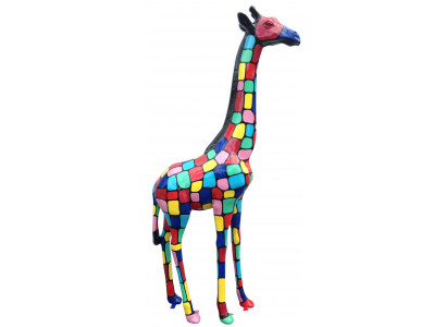 Figurine abstraite d'animal en décoration artisanale, sculptures de décoration pour la maison.