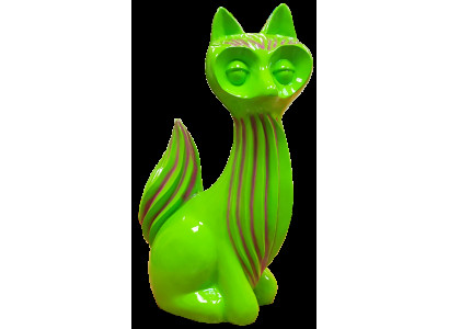 Figure abstraite renards statues abstraites loft design sculptures colorées