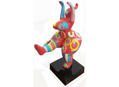 Sculpture Abstrait Design Statue Figurines Colorées Peintes à la Main Décoration Hommes nouveaux