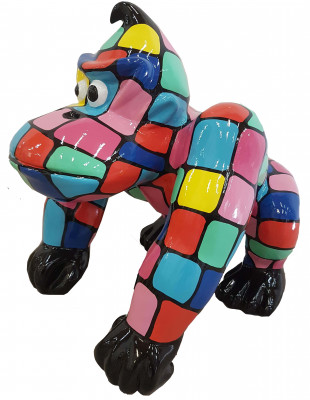 Designer Figur Statue Moderne Figuren Statuen Dekoration Deko Gorilla Garten neu