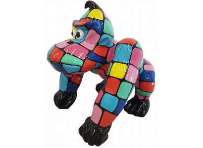 Designer Figur Statue Moderne Figuren Statuen Dekoration Deko Gorilla Garten neu