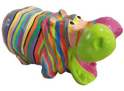 Designer Figure Abstraite Figures Modernes Décoration Hippopotames Sculptures de Jardin