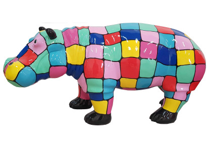 Designer Figure abstraite Figures modernes Décoration Hippopotame Sculptures de jardin
