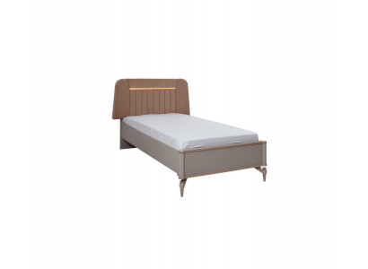 Lit pour enfants Cadre de lit Lit Chambre d'enfants Cadre de lit Rose Tissu LED