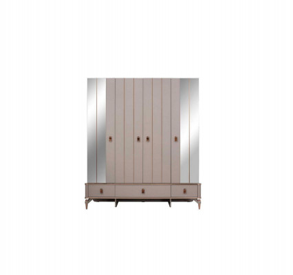 Armoire armoire pour enfants armoire en bois Armoire bois Beige Miroir