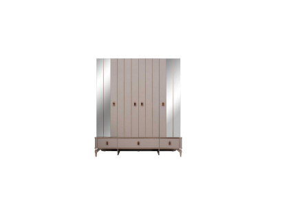 Armoire armoire pour enfants armoire en bois Armoire bois Beige Miroir