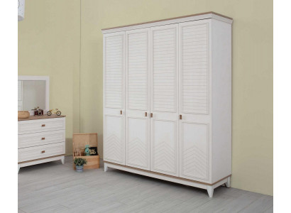 Garde-robe Armoire Armoire enfant Armoire en bois Bois Blanc Moderne
