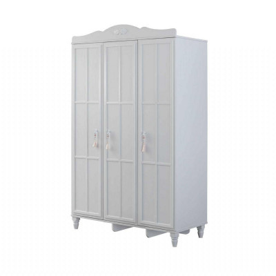 Armoire de luxe Armoire d'enfant Armoire en bois Bois Blanc