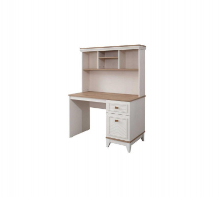 Bureau Armoire Bureau d'ordinateur Blanc Mobilier de bureau Bois Tablettes