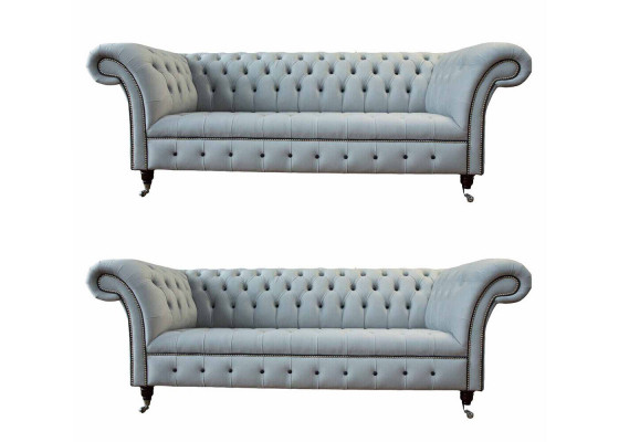 Ensemble de salon design 2x canapés 3 places Ensemble de salon de luxe Meubles