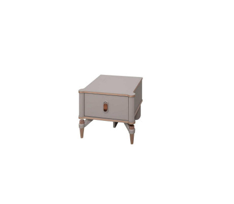 Ensemble de lit pour filles en bois de quatre pièces pour enfants, complet pour la chambre d'enfant de couleur beige