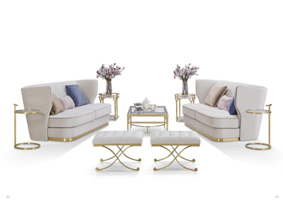 Conception Canapé de luxe 3 places Canapé rembourré - Mobilier de salon de style italien