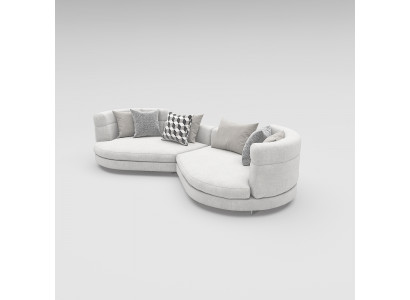Canapé rond XXL de grande taille 4 places Design Luxe Italien Canapé Rond Luxe Canapés Rembourrés