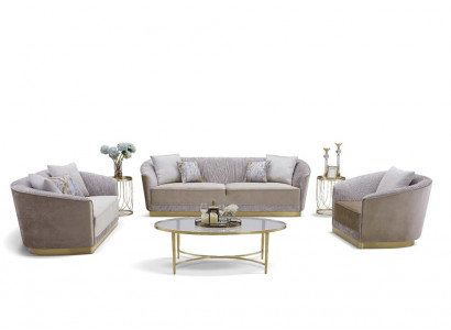 Ensemble de canapés 3+2+1 places Canapés Design Canapés Rembourrage Canapés Modernes Canapé Velours