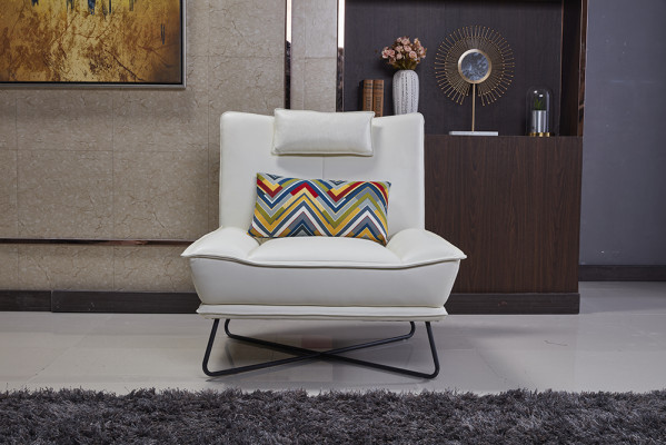 Luxus Stuhl Polsterung Cocktail Entspannung Lounge Club Sessel Möbeldesign Sessel Weiß