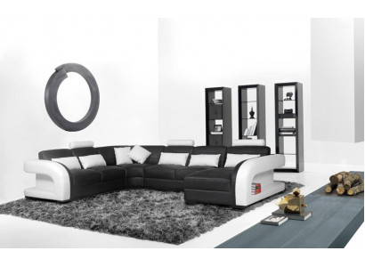 Salon de luxe Suite d'angle Canapé d'angle Canapé d'angle Canapé tissu Canapé d'angle en cuir