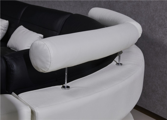 Suite Paysage de vie en L en forme de nouveau canapé design Canapé d'angle + Repose-pieds Rembourrage