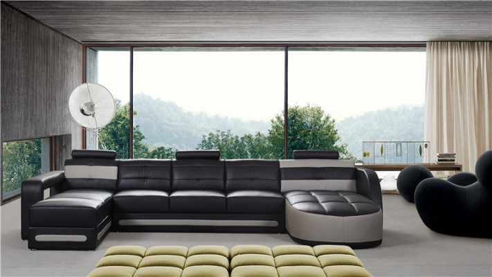 Sofa Place Coin Suite Rembourrage Coin Canapé Conception Canapé Canapés de Luxe Cuir neuf