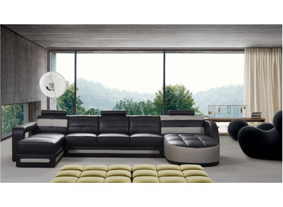 Sofa Place Coin Suite Rembourrage Coin Canapé Conception Canapé Canapés de Luxe Cuir neuf