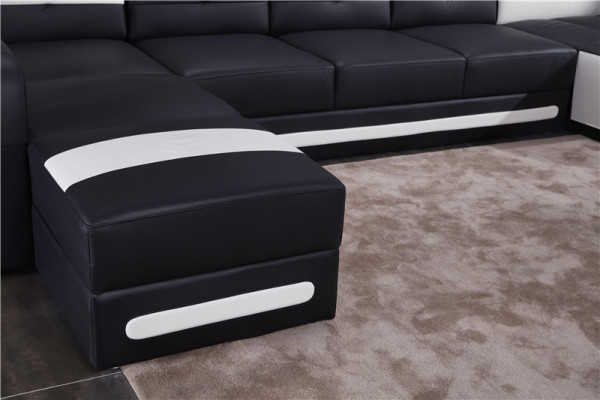 Sofa Place Coin Suite Rembourrage Coin Canapé Conception Canapé Canapés de Luxe Cuir neuf