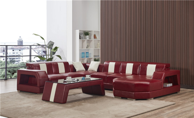 Canapé Siège Suite de Coin Rembourrage Canapé d'angle Canapé Design Canapé de Luxe Canapés en Cuir neufs