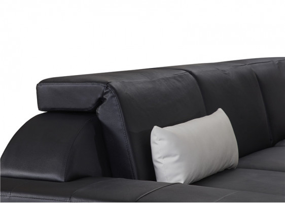 Canapé design Canapé d'angle avec tabouret Suite de rembourrage Paysage de vie en forme de U.