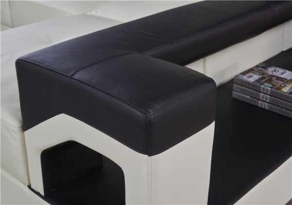 Suite rembourrée Coin + Fauteuil Canapé Conception Canapé Canapés Canapé en Cuir Siège Coin