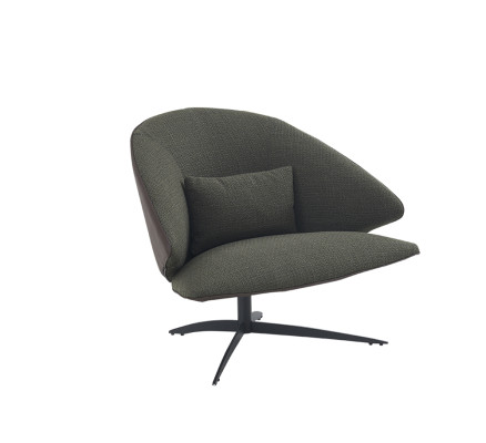 Fauteuil de design Canapé Canapé Relax Tissu Salon Luxe TV Club Rembourrage Seater