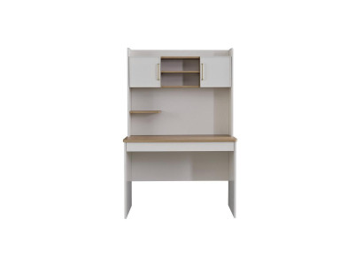 Bureau Bureau d'ordinateur Chambre d'enfants Étagères Table Bois Blanc Moderne