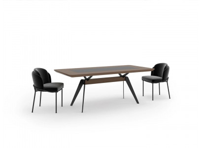 Set de salle à manger de luxe Table à manger 4 chaises Chaise en textile Ensemble de salle à manger Neuf