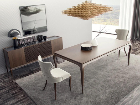 Mobilier moderne Table à manger 4x Chaises Mobilier de salle à manger de luxe Conception nouvelle
