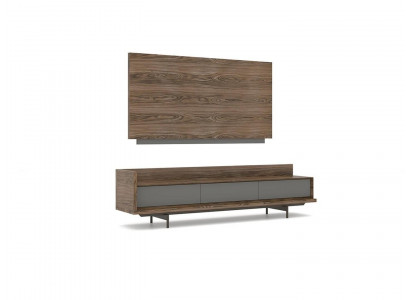 Unité murale de luxe pour la télévision, meuble TV bas, cadre TV - Mobilier complet pour le salon et l'ameublement.