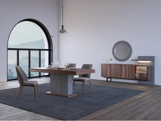 Salle à manger complète Table à manger 4x Chaises Design de meubles modernes nouvel ameublement