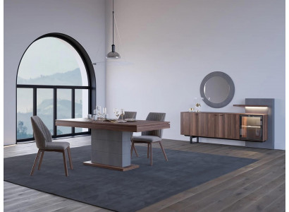 Salle à manger complète Table à manger 4x Chaises Design de meubles modernes nouvel ameublement