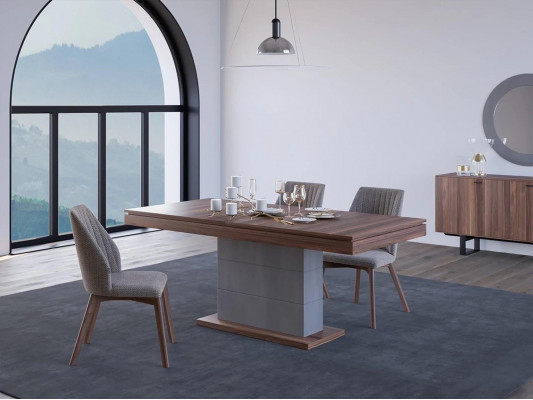 Salle à manger complète Table à manger 4x Chaises Design de meubles modernes nouvel ameublement