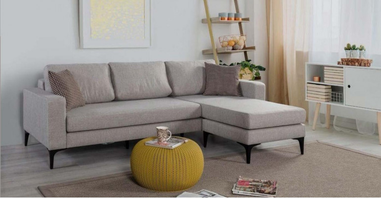 Salon Canapé en forme de L Mobilier Moderne Luxueux Canapé d'angle Canapé Rembourrage neuf