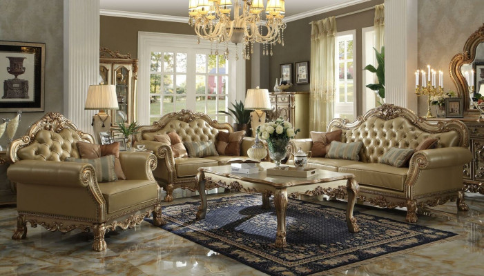 Ensemble canapé 3+2+1 places Canapé Canapé Tissu Canapés Mobilier Chesterfield Cuir