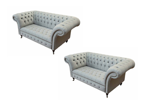 Canapé Chesterfield Design Ensemble de canapé de siège de canapé rembourré de luxe.