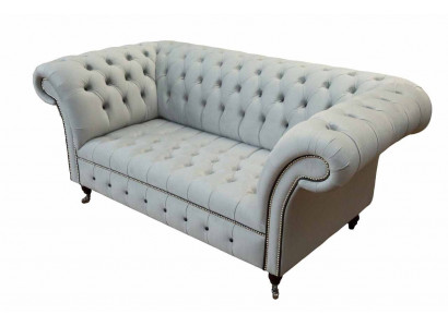 Canapé Chesterfield 2 places Canapé Rembourrage Canapés Design Canapés de Luxe Gris