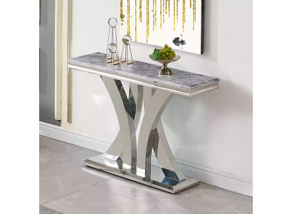 Conception Table de console de luxe Consoles Tables en acier inoxydable Buffet latéral de conception