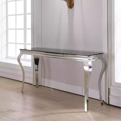 Meuble d'appoint en métal, acier inoxydable, consoles Meuble de rangement Mobilier de luxe